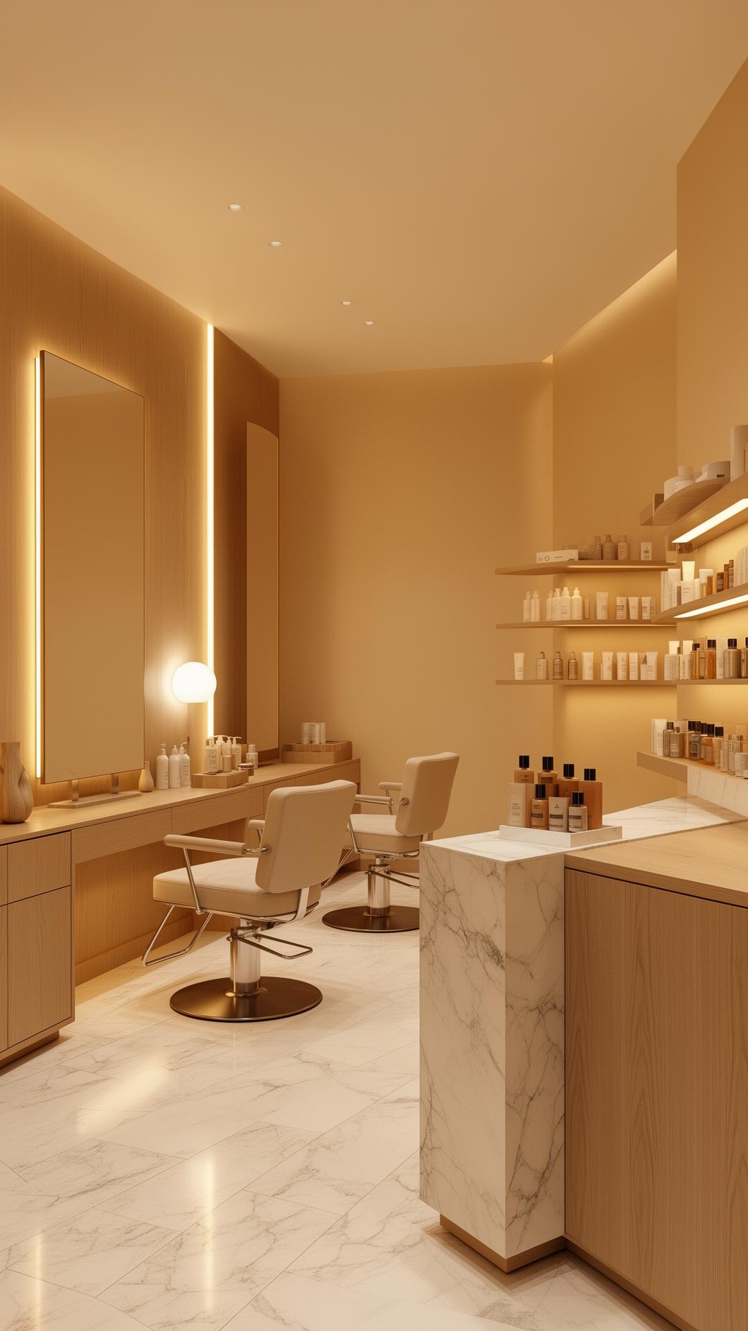 Inside Sanvi salon